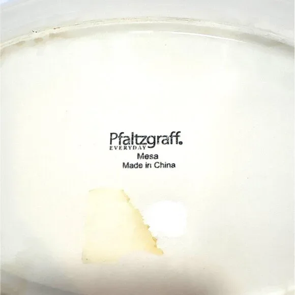 Pfaltzgraff Everyday Mesa Oval Platter Vibrant Blue & Multicolor Ceramic Serving - Picture 3 of 4